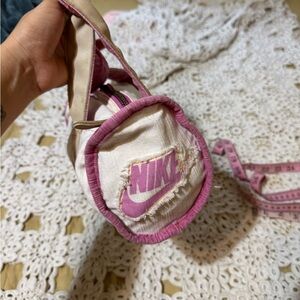 Nike Beige and Pink Mini Bag